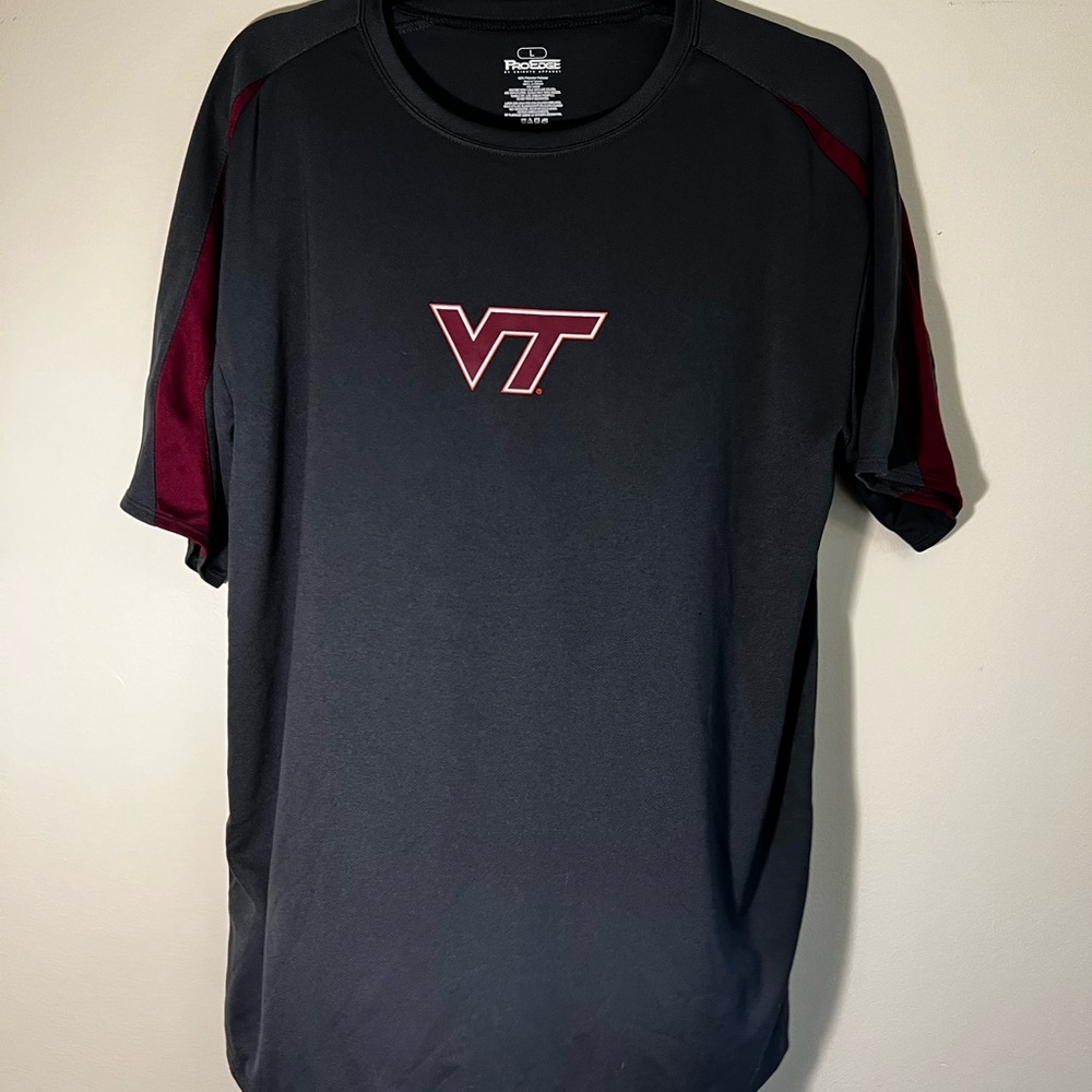 Pro Edge VT Black and Maroon Short Sleeve Tee
